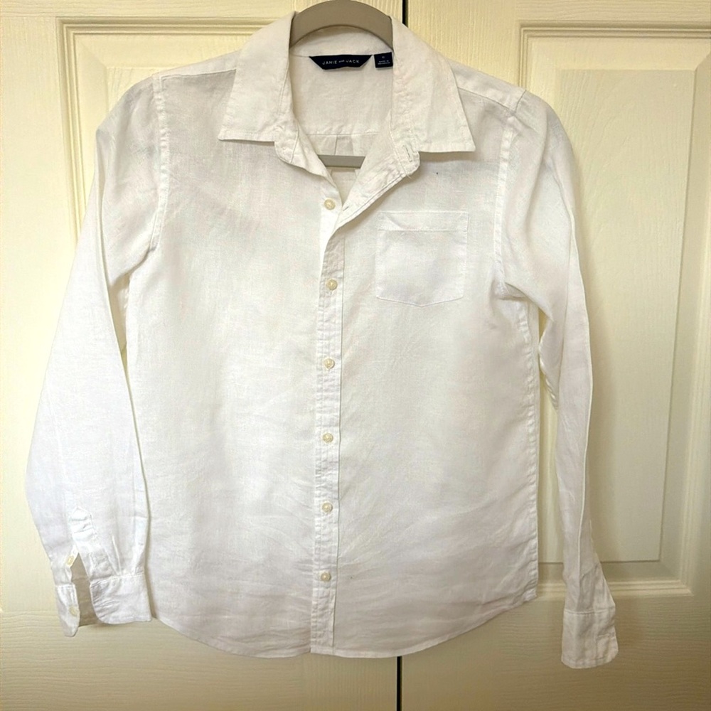 Janie and Jack linen shirt size 12